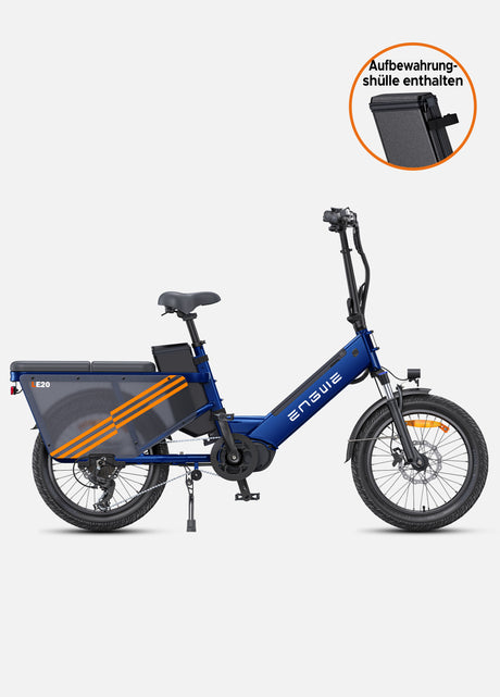 Lastenrad e bike ENGWE LE20 enthält Aufbewahrungshülle .