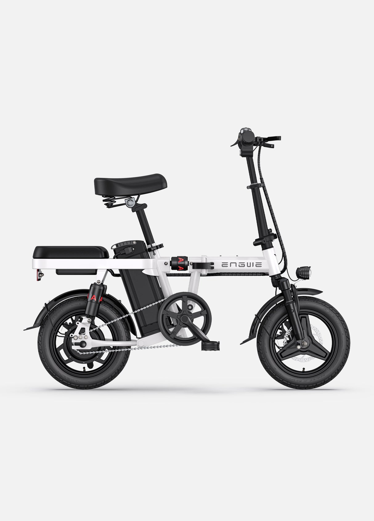 ein weißes Engwe T14 E-Bike
