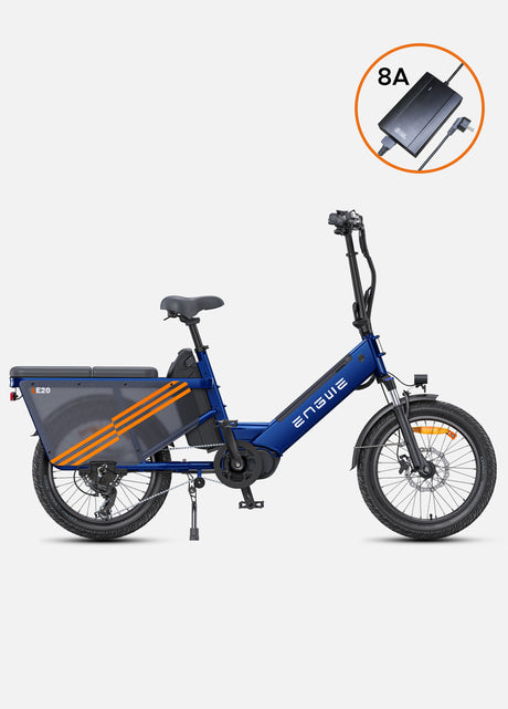 Lastenrad e bike ENGWE LE20 enthält 8A wählbaren Schnellladegeräten.