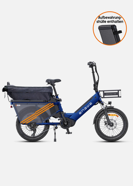 Lasten e bike ENGWE LE20 enthält  Aufbewahrungshülle.