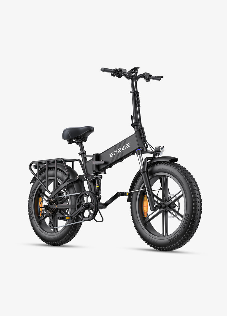 ein schwarzes Engwe Engine Pro 2.0 E-Bike 