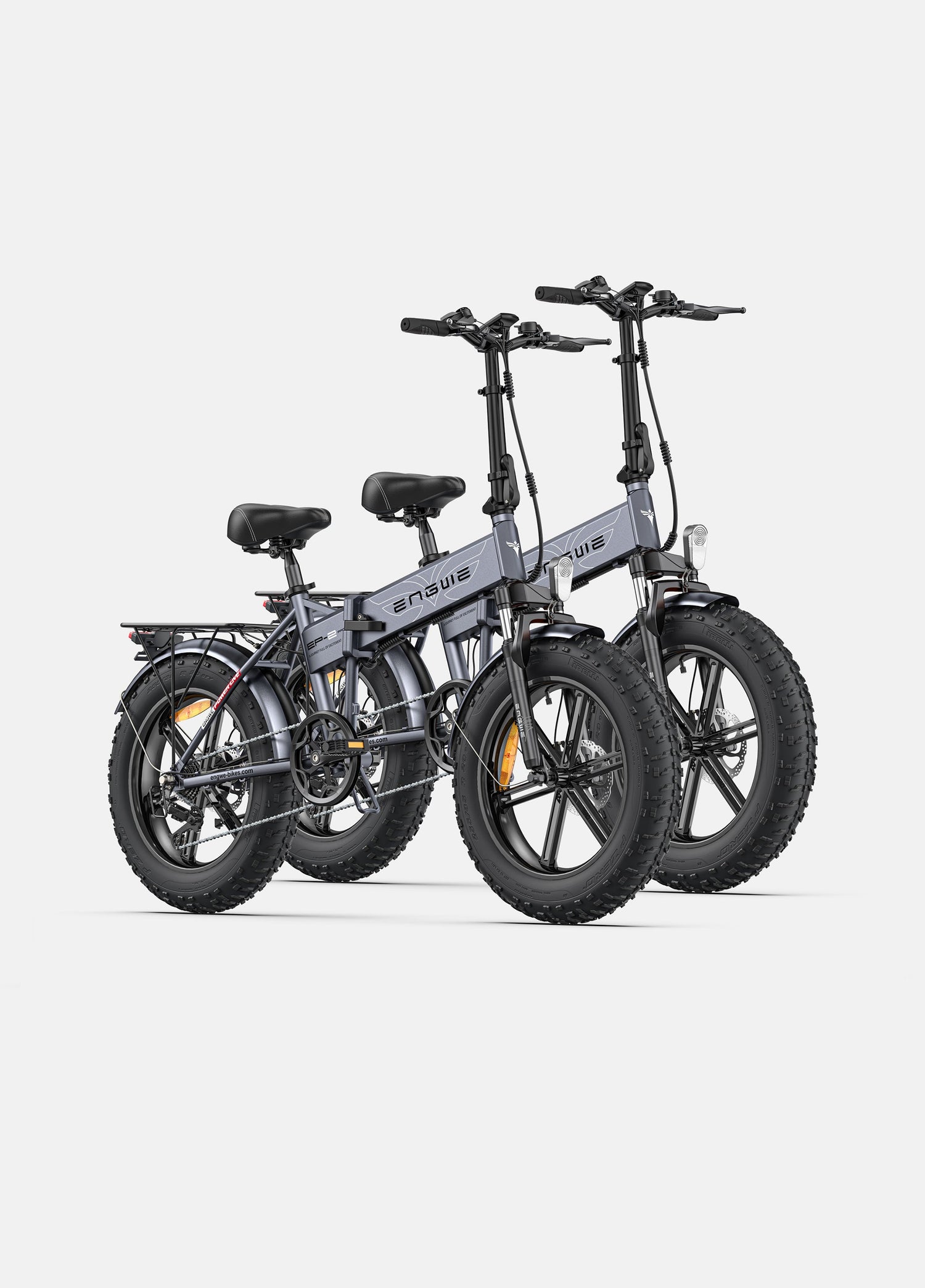 2 graue Engwe Ep-2 Pro E-Bikes