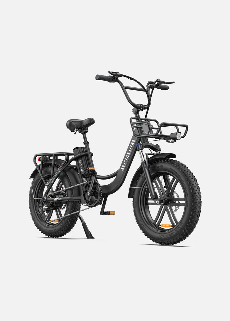 Ein onyx schwarz engwe l20 E-Bike