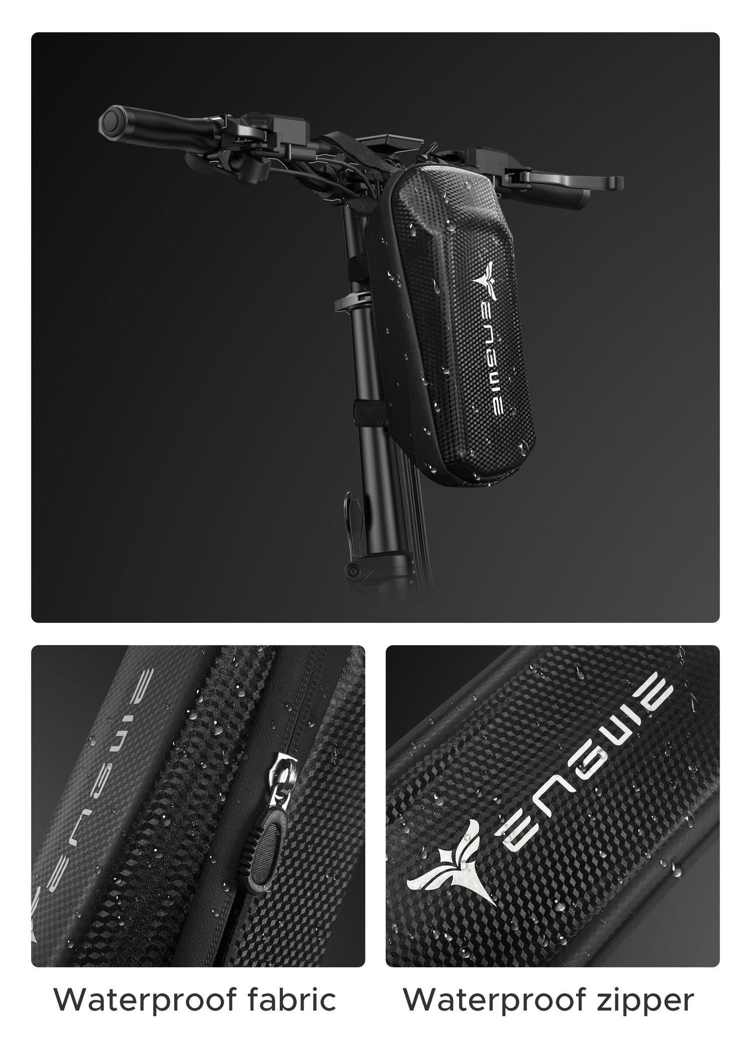 Wasserdichtes Gewebe und Reißverschlüsse