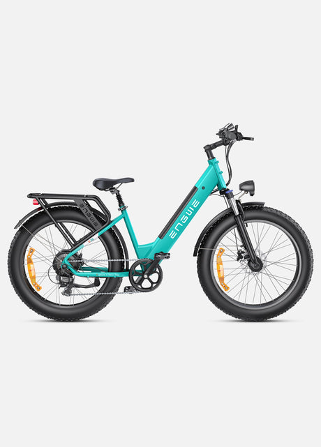 Ein saphirblau Engwe E26 Elektrofahrrad
