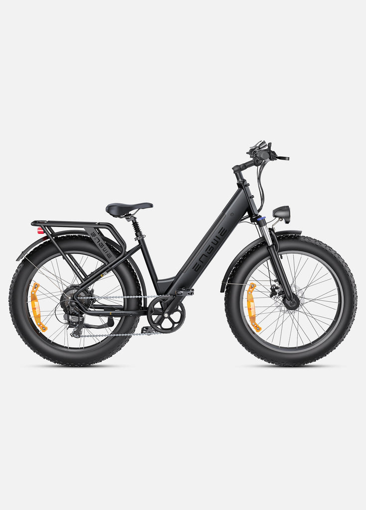 ein Galaxiegrau Engwe E26 E-Bike