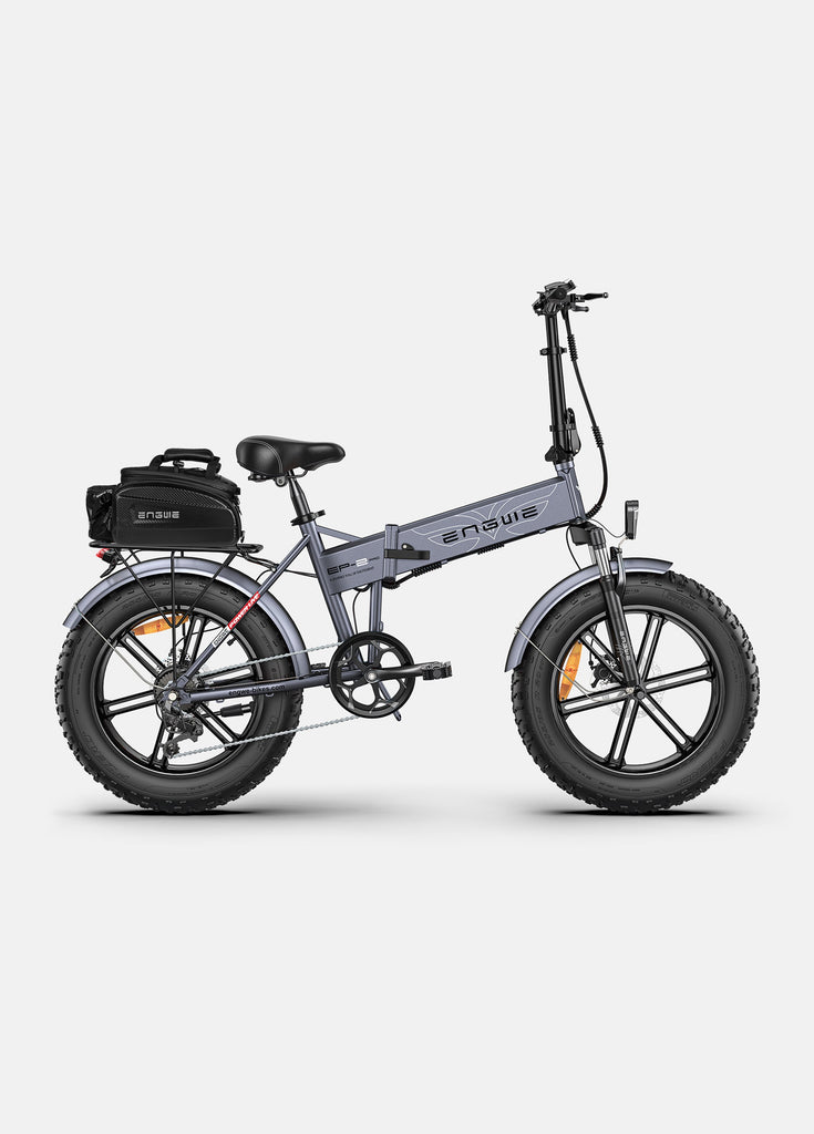 ein graues engwe ep-2 pro ebike und eine engwe tasche