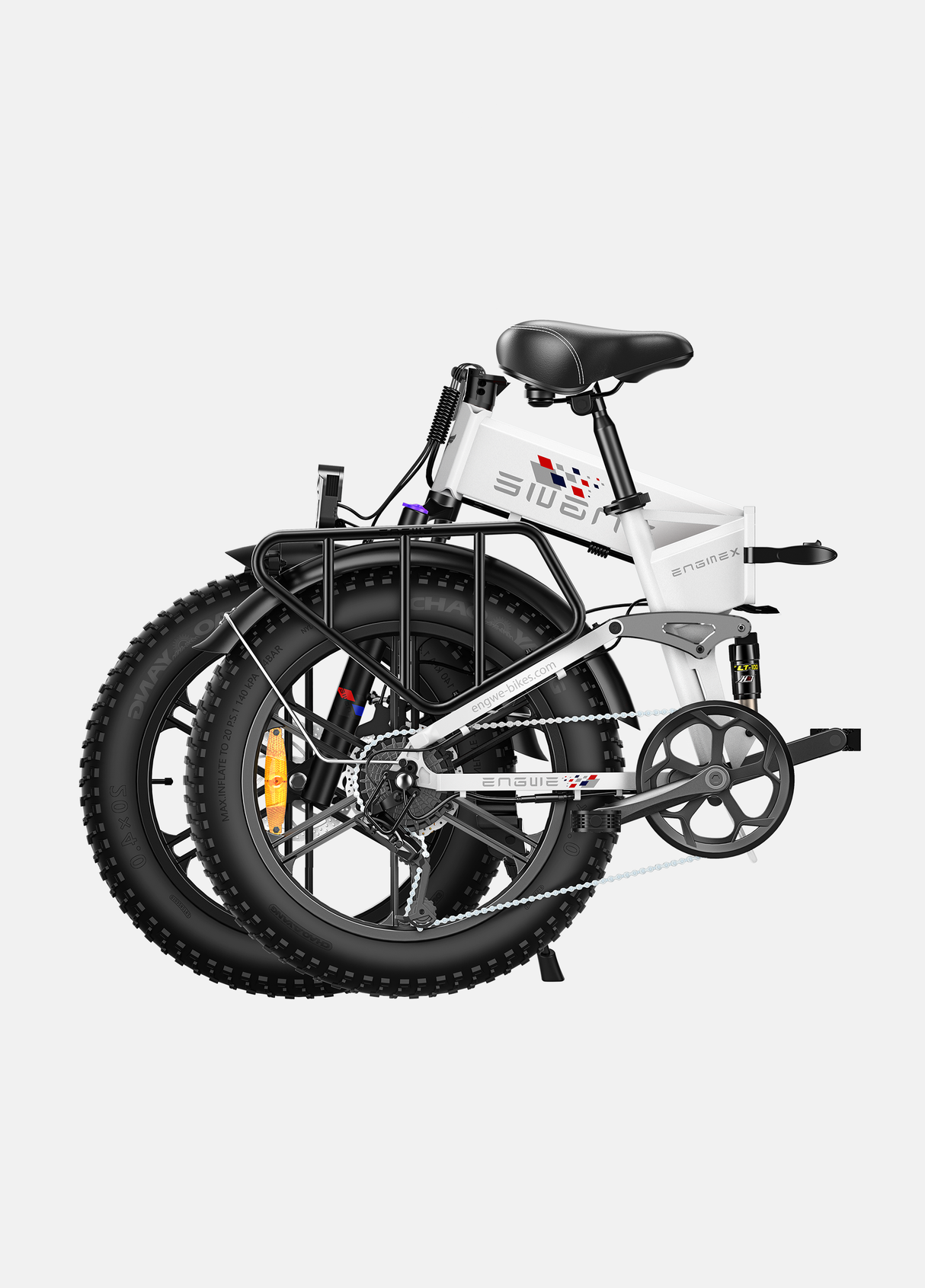 ein gefalteter weißer Engwe Engine x