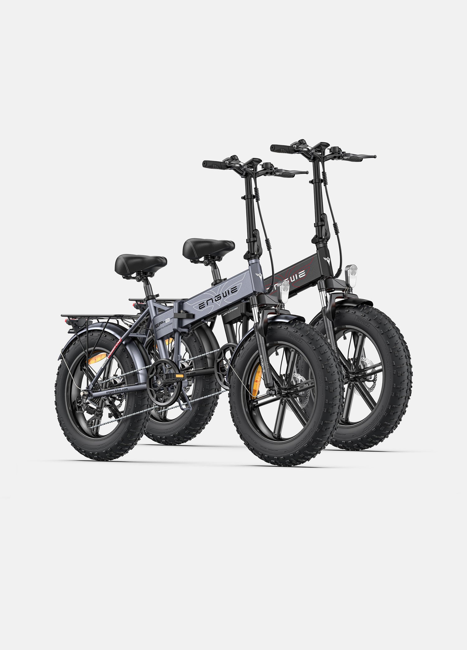 ein graues und ein schwarzes ep-2 pro ebike