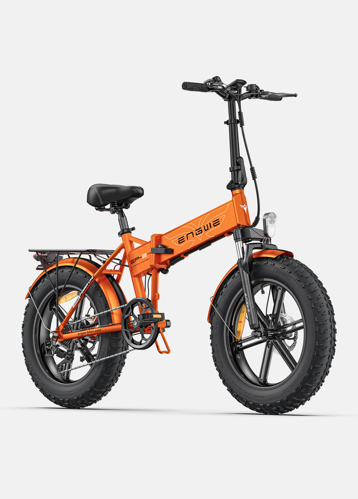 Ein orangefarbenes Engwe Ep-2 Pro E-Bike